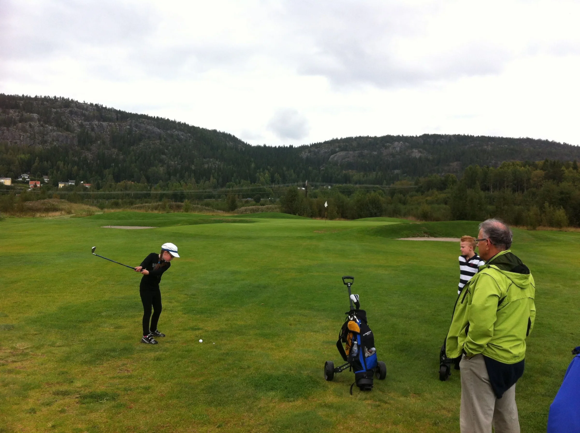 Alma Lindström på hål 7.