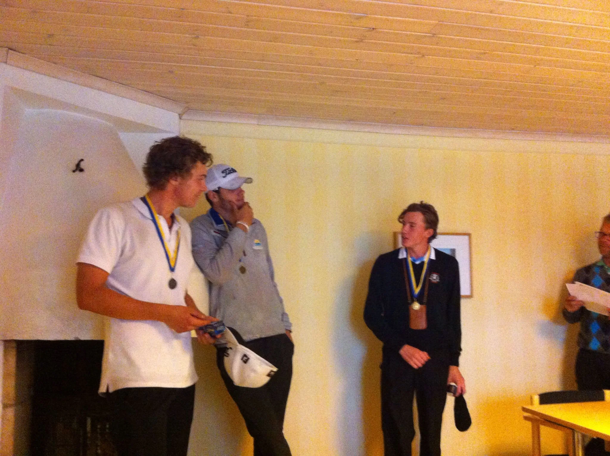 Fr. vänster: Johan Kjellin, Dennis Augustsson och Johan Mohlin.