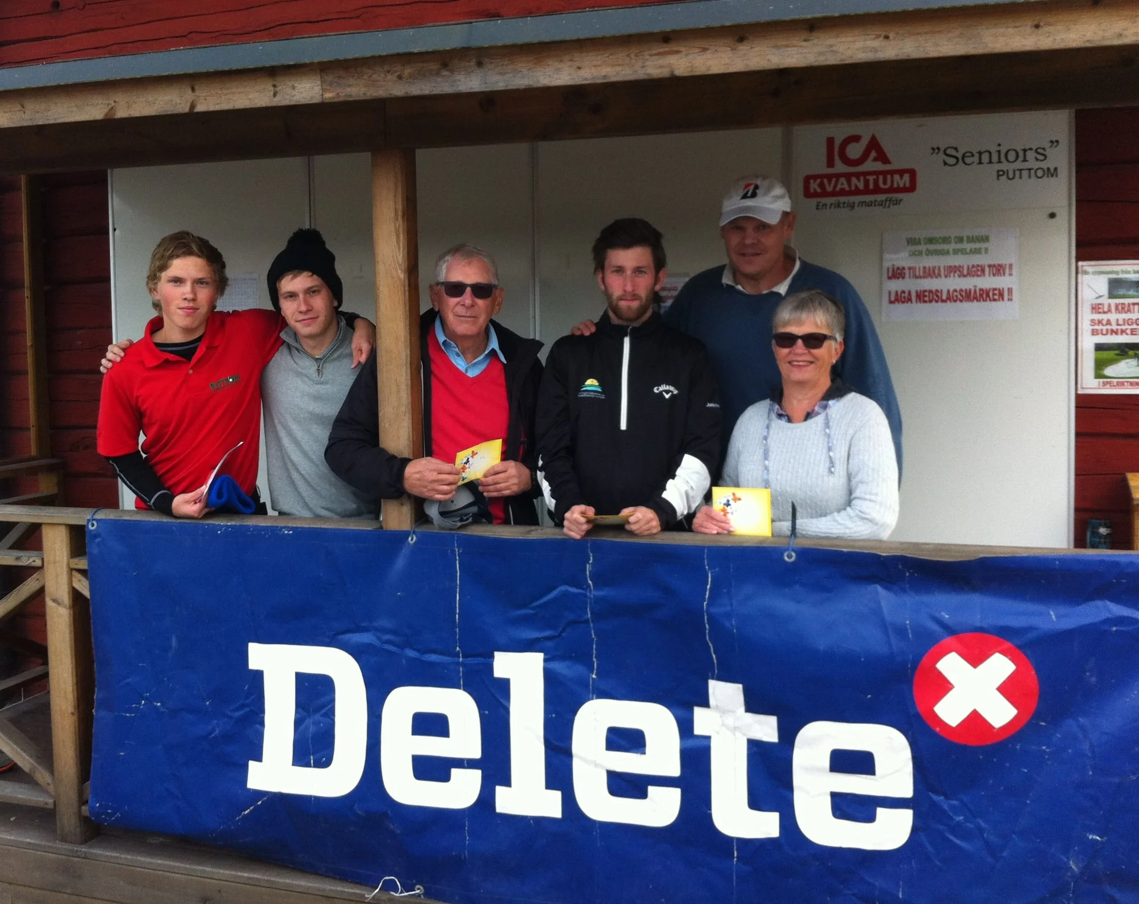 Vinnarna 2015; Martin, James, Snaggen, Pontus, Niclas och Maud.