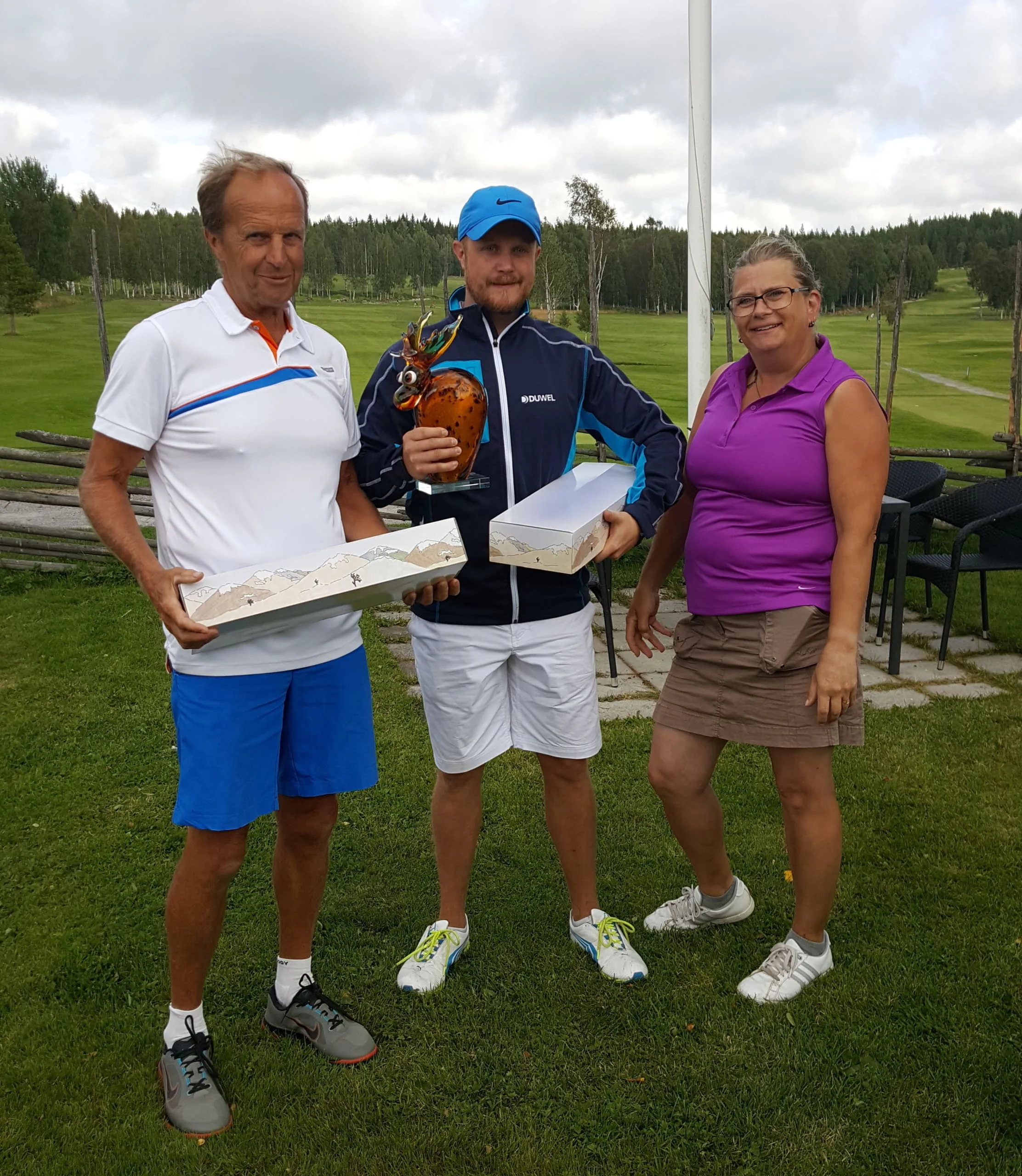 Ulf och Peter Ingvarsson med Åsa Bergström