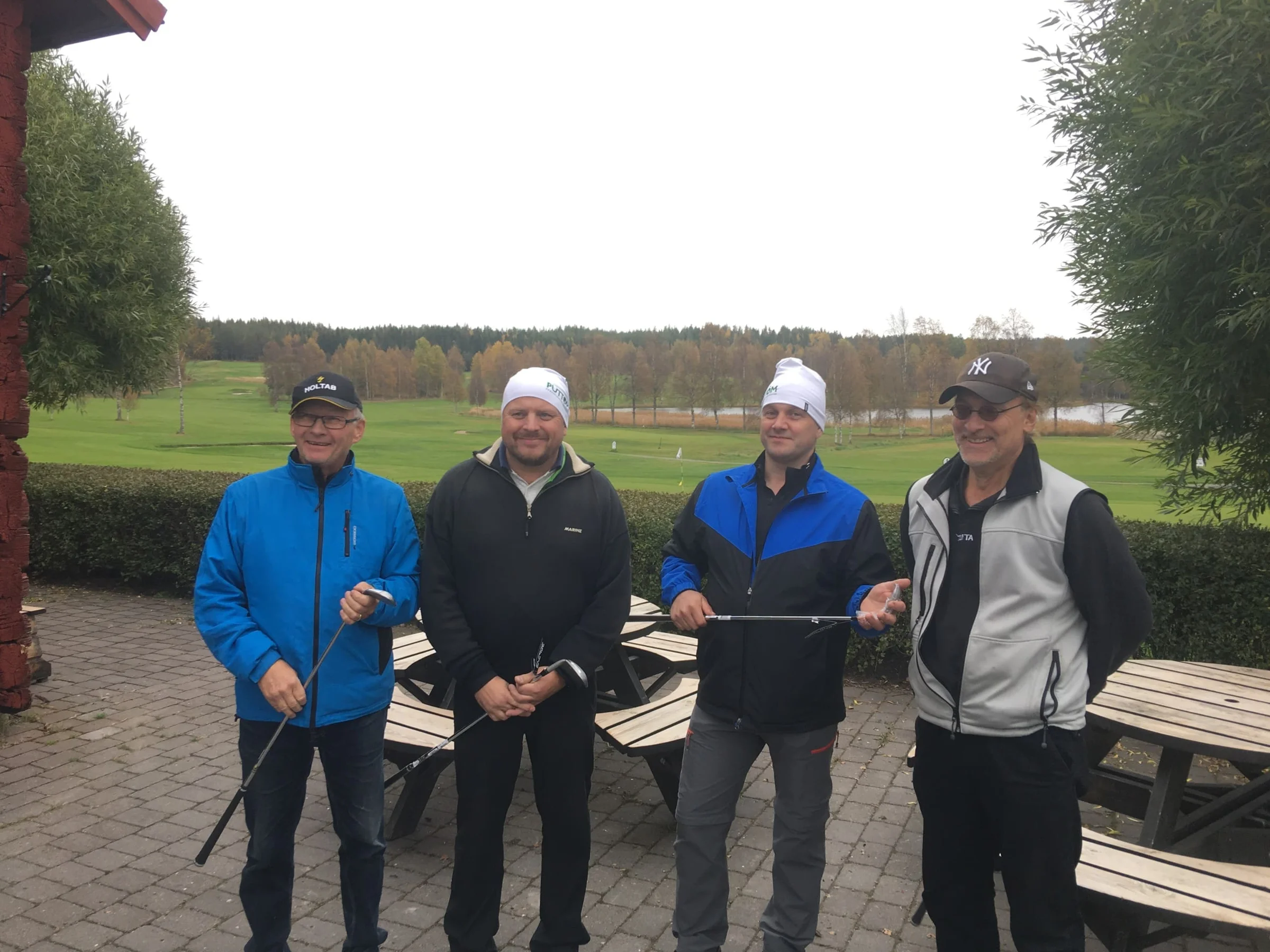 Fr. vänster vinnarna: Ernst Westin, Jörgen Arnlund, Christer Ulander, Michael Vik.