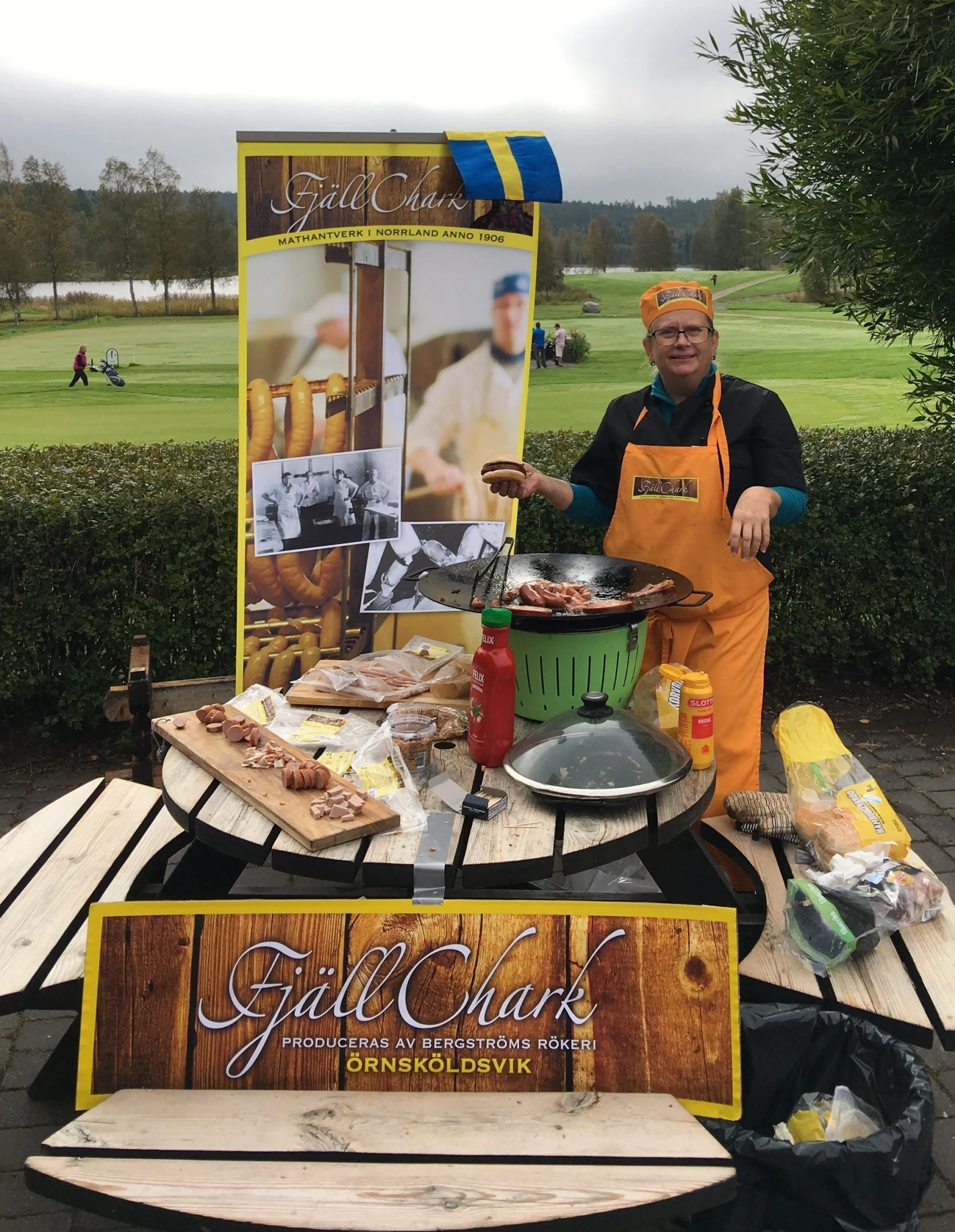 Åsa Bergström bjöd på godsaker från Fjällchark